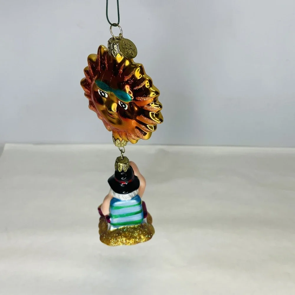 VTG 2000‎ Christopher Radko Santa's Day In The Sun  Large Christmas Ornament